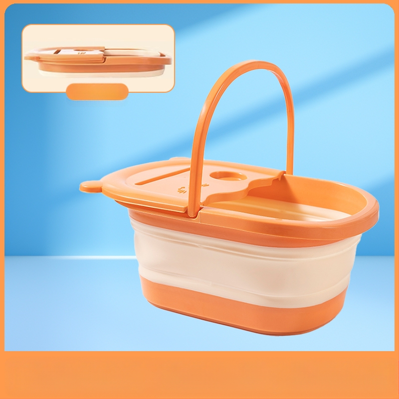 Pėdų vonios kibiras sulankstomas buitinis sutirštintas izoliacinis sluoksnis virš blauzdos, naujas nešiojamas pėdų vonios pėdų masažinis baseinas