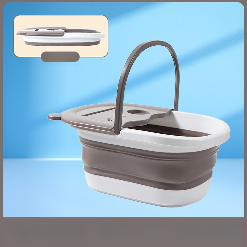 Pėdų vonios kibiras sulankstomas buitinis sutirštintas izoliacinis sluoksnis virš blauzdos, naujas nešiojamas pėdų vonios pėdų masažinis baseinas