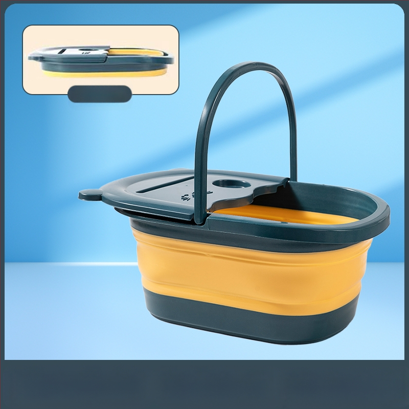 Pėdų vonios kibiras sulankstomas buitinis sutirštintas izoliacinis sluoksnis virš blauzdos, naujas nešiojamas pėdų vonios pėdų masažinis baseinas