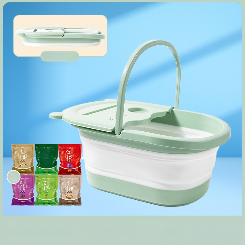 Pėdų vonios kibiras sulankstomas buitinis sutirštintas izoliacinis sluoksnis virš blauzdos, naujas nešiojamas pėdų vonios pėdų masažinis baseinas