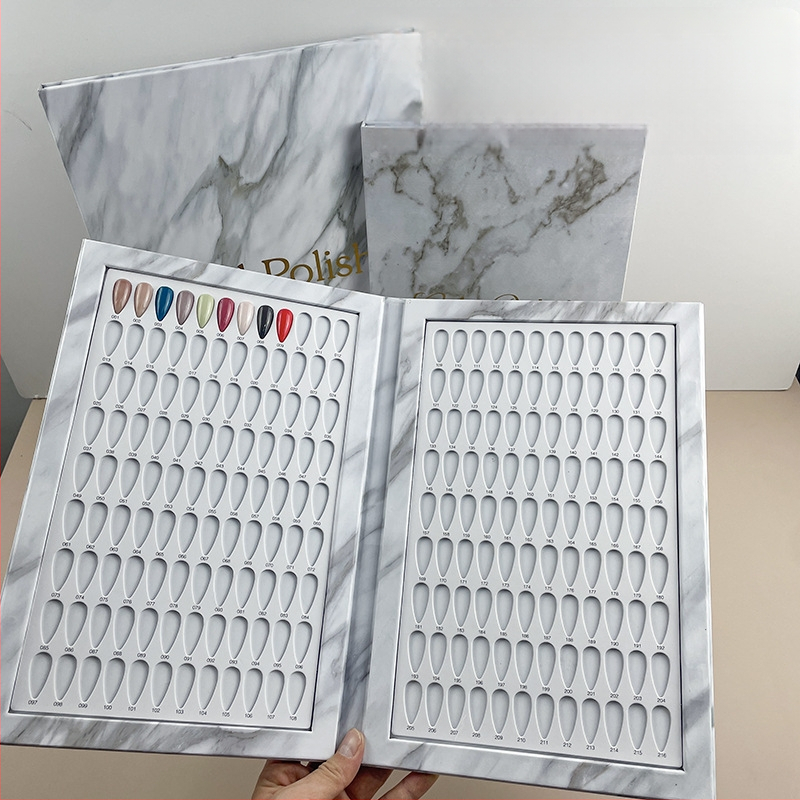 Piiriülene kuummüügis maniküür marmorist värviplaat lihtne värvikaardi ekraan küünelakiliimi näidise näidisraamat