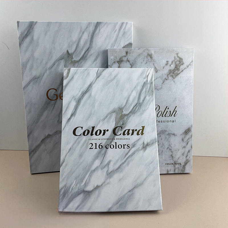 Piiriülene kuummüügis maniküür marmorist värviplaat lihtne värvikaardi ekraan küünelakiliimi näidise näidisraamat