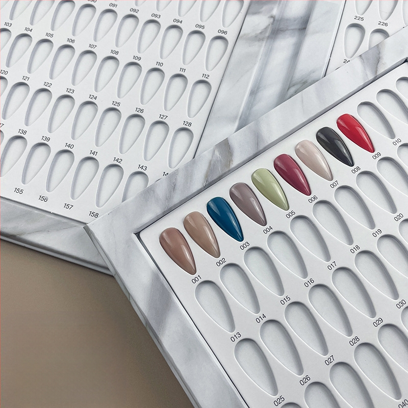 Piiriülene kuummüügis maniküür marmorist värviplaat lihtne värvikaardi ekraan küünelakiliimi näidise näidisraamat