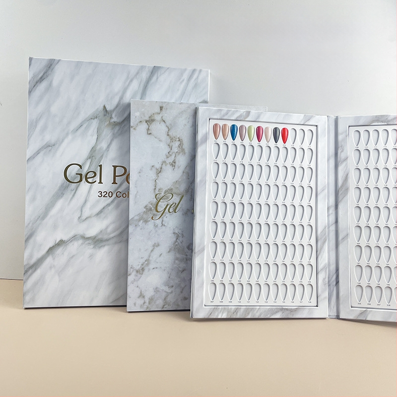 Piiriülene kuummüügis maniküür marmorist värviplaat lihtne värvikaardi ekraan küünelakiliimi näidise näidisraamat