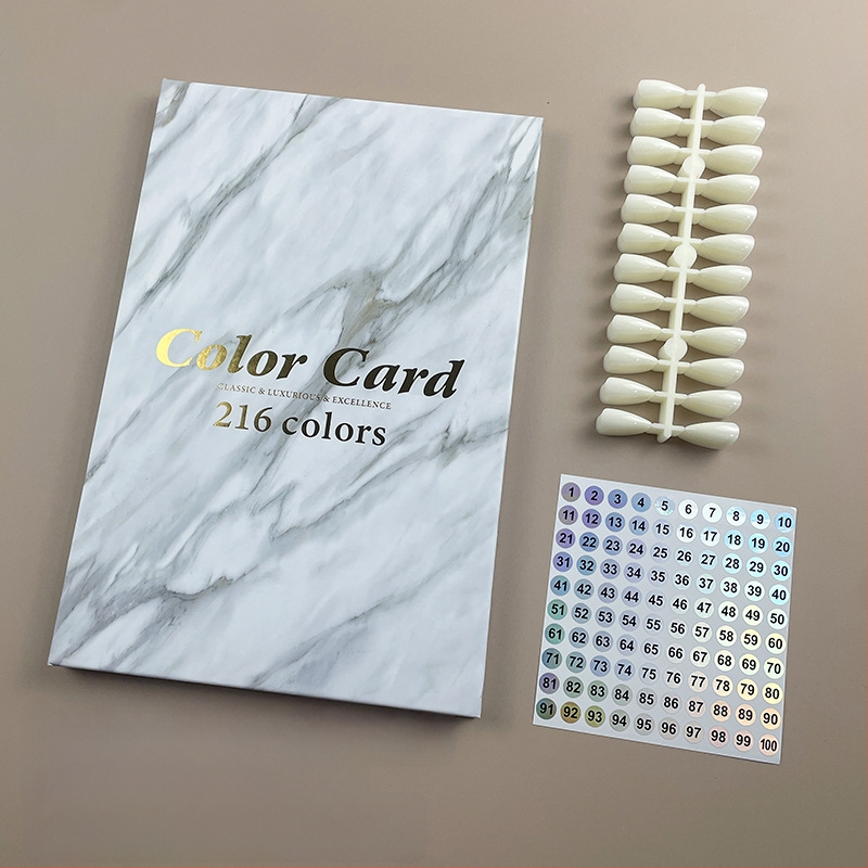 Piiriülene kuummüügis maniküür marmorist värviplaat lihtne värvikaardi ekraan küünelakiliimi näidise näidisraamat