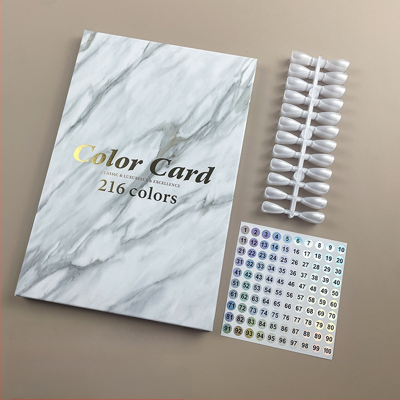 Piiriülene kuummüügis maniküür marmorist värviplaat lihtne värvikaardi ekraan küünelakiliimi näidise näidisraamat