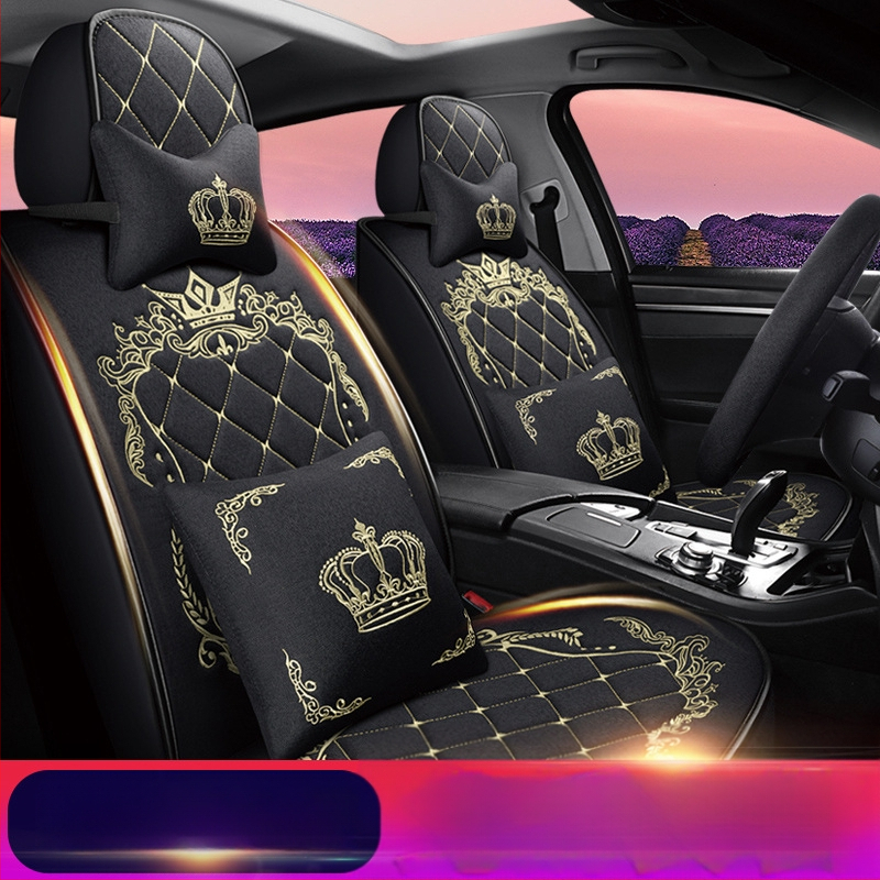 25 aastat uus linane Crown autoistmepadi nelja aastaaja universaalne istmekate piiriülene Amazoni originaaltehase hulgimüük