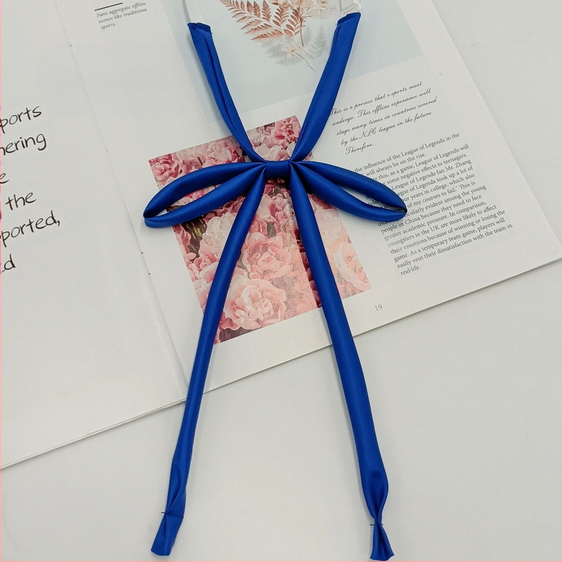 Laos hulgimüügis lipsuvaba köiest paelast ühevärviline lips Jaapani kolledži stiilis JK vormiriietus õhuke pika sangaga kikilips naistele