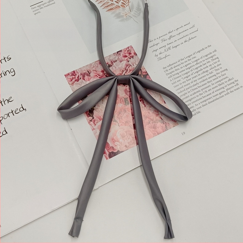 Laos hulgimüügis lipsuvaba köiest paelast ühevärviline lips Jaapani kolledži stiilis JK vormiriietus õhuke pika sangaga kikilips naistele