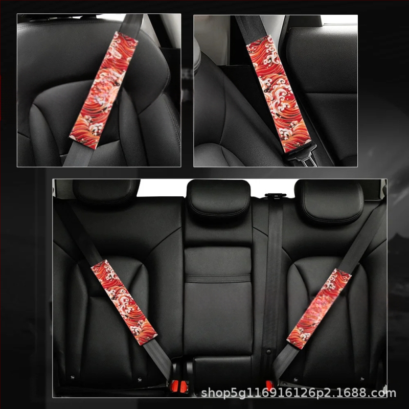 Auto õlakate Jaapani ja tuuliku turvavöö kaitsekate Auto kaitsekate Turvavöö katte kaunistus