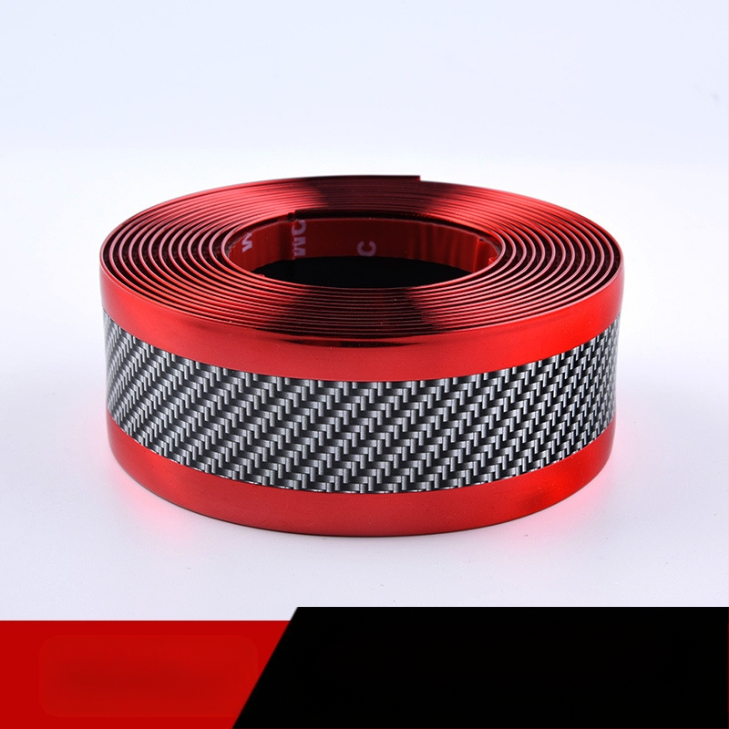 Auto lävepaku kaitseriba pedaalile, universaalne süsinikkiust kaitseriba, ukse serva kokkupõrkevastane plaaster tehasest