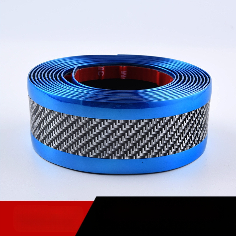 Auto lävepaku kaitseriba pedaalile, universaalne süsinikkiust kaitseriba, ukse serva kokkupõrkevastane plaaster tehasest