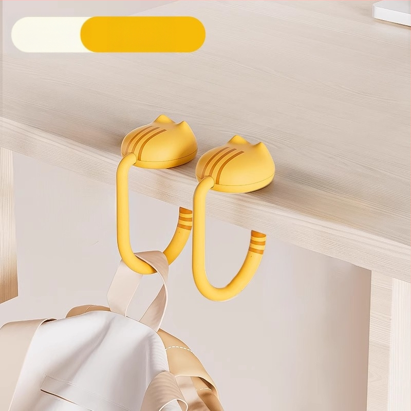 Koolikoti konksuga laud 2024 Uus löögivaba õpilaslaua laud Küljelt liigutatav koolikoti konksuga riputuskott