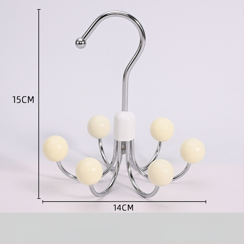 Kuueküünisega konksuga majapidamises kasutatav multifunktsionaalne riidepuu aluspesu hoiustamise ese ühiselamu garderoob 360 kraadi pöörlev konks