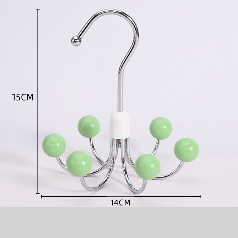 Kuueküünisega konksuga majapidamises kasutatav multifunktsionaalne riidepuu aluspesu hoiustamise ese ühiselamu garderoob 360 kraadi pöörlev konks