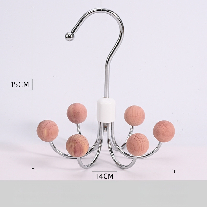 Kuueküünisega konksuga majapidamises kasutatav multifunktsionaalne riidepuu aluspesu hoiustamise ese ühiselamu garderoob 360 kraadi pöörlev konks