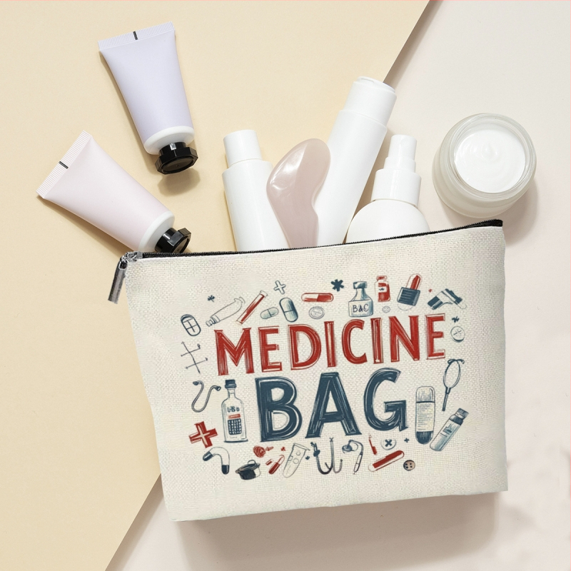 Slaugytojos tematikos stilingas fortepijono klavišų ir natų kosmetinis krepšys, lengvas ir patvarus poliesterio daiktų laikymo krepšys su užtrauktuku, muzikantas