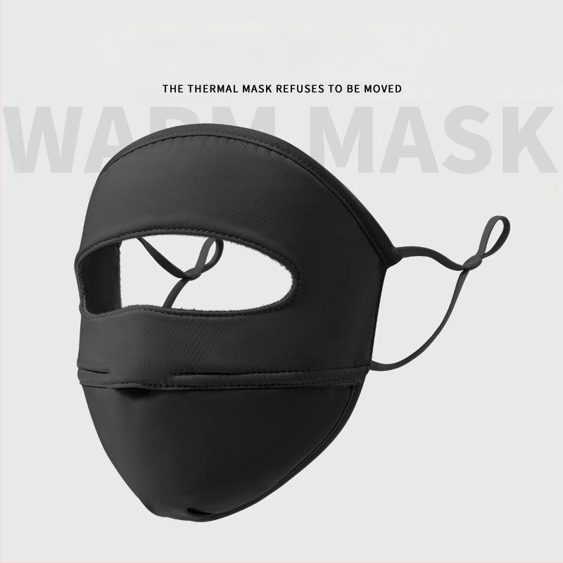 2025. aasta uus talvine tuule- ja külmakindel mask, sügis- ja talve soe fliisvoodriga paksendatud jalgrattasõidunäomask naistele, täisnägu sügiseks ja talveks