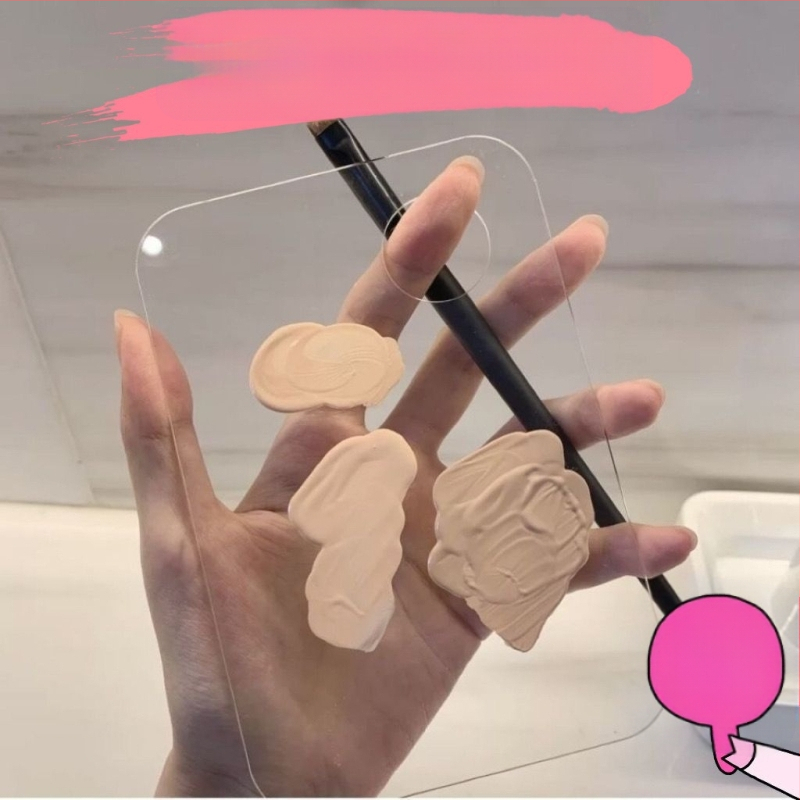 Õlimaalipulga palett Läbipaistev akrüülpalett Akvarellpigmentkunst Õpilane Lihtne puhastada Mugav Kaasaskantav