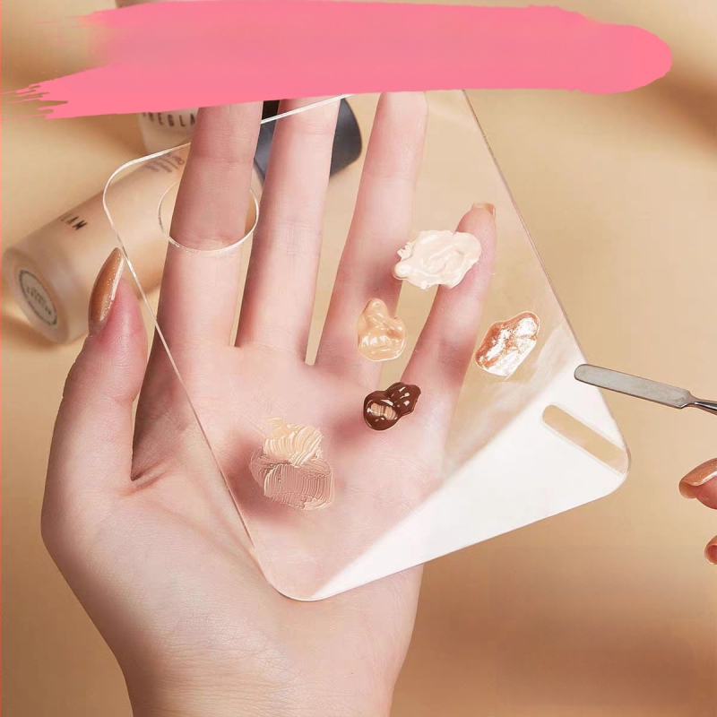 Õlimaalipulga palett Läbipaistev akrüülpalett Akvarellpigmentkunst Õpilane Lihtne puhastada Mugav Kaasaskantav