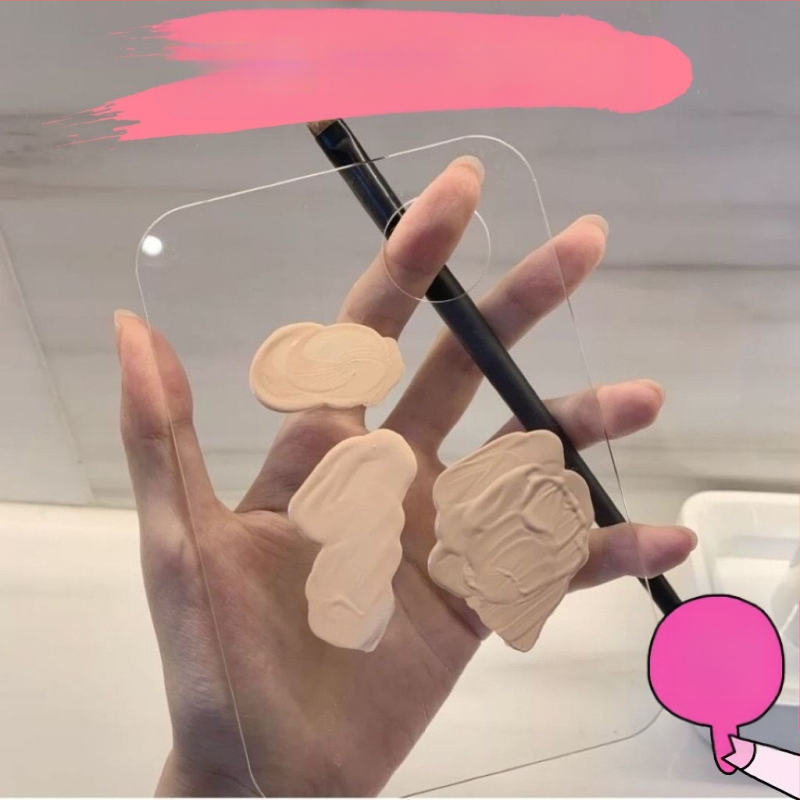 Õlimaalipulga palett Läbipaistev akrüülpalett Akvarellpigmentkunst Õpilane Lihtne puhastada Mugav Kaasaskantav