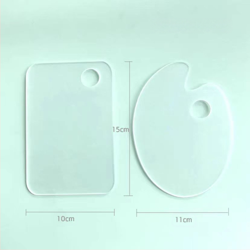 Õlimaalipulga palett Läbipaistev akrüülpalett Akvarellpigmentkunst Õpilane Lihtne puhastada Mugav Kaasaskantav