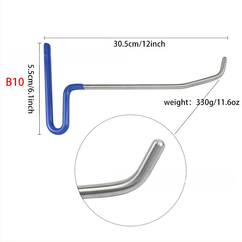 Ülemise varda ülikond auto lehtmetalli mõlkide parandamise tööriist ülikond muhkude jälje auk kang autoremondi värvivaba tööriist