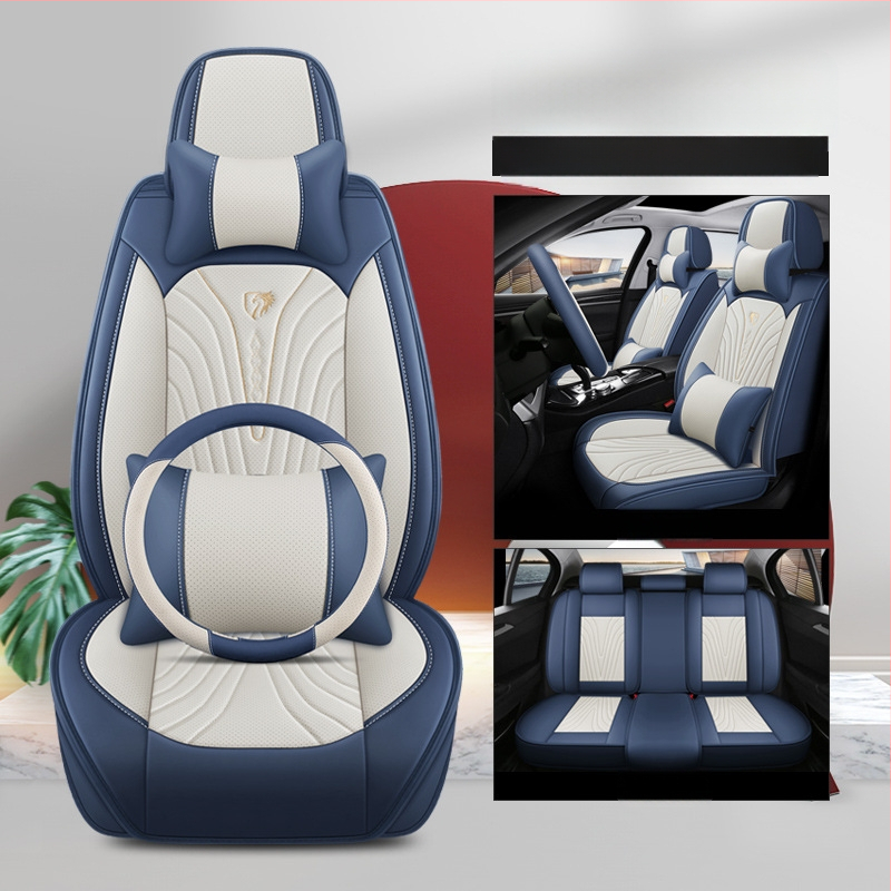 Uus autoistmepadi, mis on täielikult ümbritsetud nelja aastaaja universaalse padjaga perforeeritud nahast, spetsiaalne hingav istmekate, suvine autoistmepadi