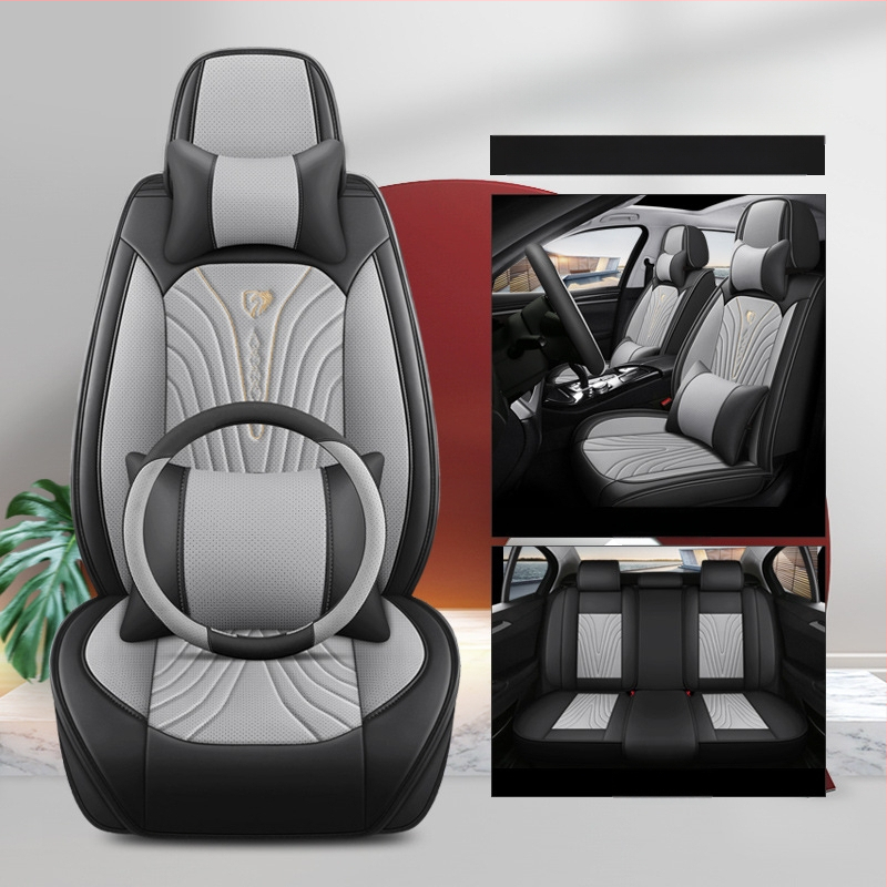 Uus autoistmepadi, mis on täielikult ümbritsetud nelja aastaaja universaalse padjaga perforeeritud nahast, spetsiaalne hingav istmekate, suvine autoistmepadi