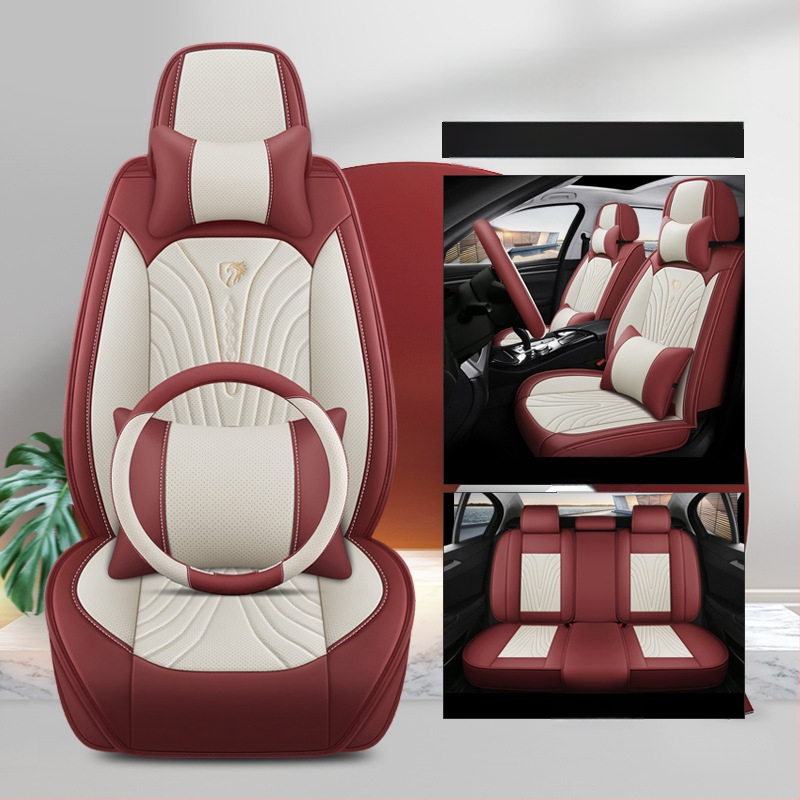 Uus autoistmepadi, mis on täielikult ümbritsetud nelja aastaaja universaalse padjaga perforeeritud nahast, spetsiaalne hingav istmekate, suvine autoistmepadi