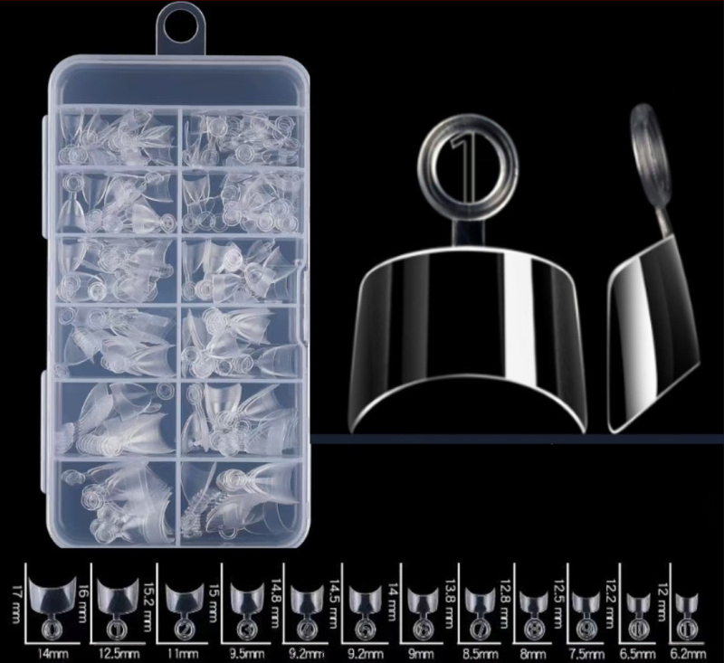 Piiriülene küünekunst Uus küünekunst Lühikesed lihvimata Euroopa ja Ameerika poolkleepuvad jäätunud sõrmed 600 tk Prantsuse küünekunst