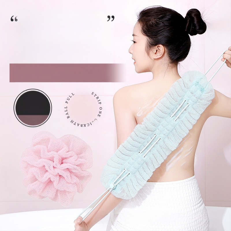 Yuesijia hulgimüügi veniv vannipall, tõmmake tagasi riba, kaks-ühes vannirätik, väärtuslik vannirätik, valutu muda