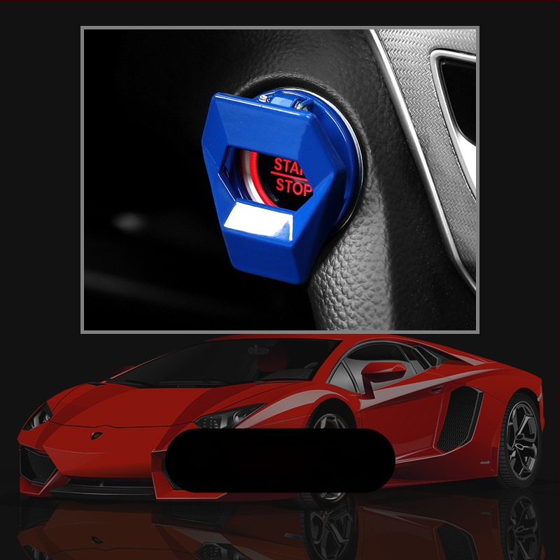 Ühe nupuga käivitusdekoratsioonikleebis süütelüliti kaitsekate auto salongi modifikatsioon spordikaunistuseks mõeldud rõngas lahe jooks auto universaalne