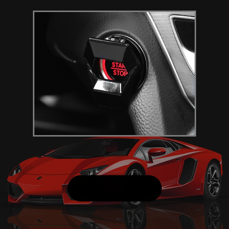 Ühe nupuga käivitusdekoratsioonikleebis süütelüliti kaitsekate auto salongi modifikatsioon spordikaunistuseks mõeldud rõngas lahe jooks auto universaalne
