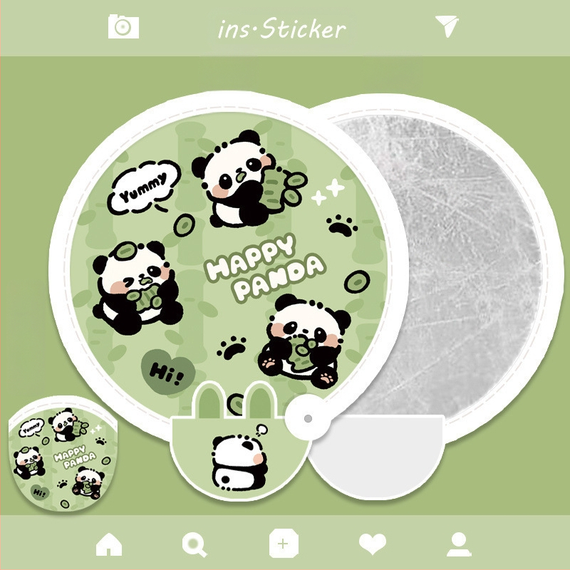 Uus kaasaskantav antiikstiilis reisiloominguline ümmargune ventilaator, õues kasutatav väike igapäevaseks kasutamiseks mõeldud kokkupandav valgustahvel