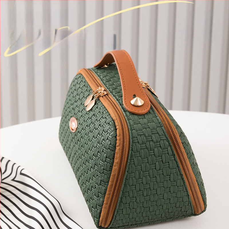 Piiriülene kosmeetikakott, tipptasemel reisikott, suure mahutavusega naiste kosmeetikakott, kahekordse avausega suur hoiukott