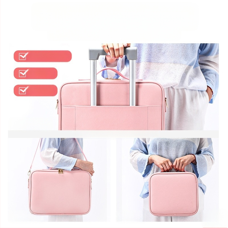 Ilukomplekt juuksuritarvikud aksessuaarid ambulatoorse kohvri nahkkohver ratastega meigikunstnik multifunktsionaalne juuksurisalong ilumeik