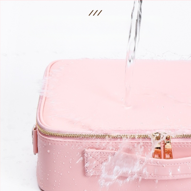 Ilukomplekt juuksuritarvikud aksessuaarid ambulatoorse kohvri nahkkohver ratastega meigikunstnik multifunktsionaalne juuksurisalong ilumeik