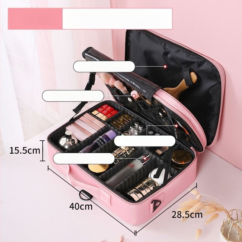 Ilukomplekt juuksuritarvikud aksessuaarid ambulatoorse kohvri nahkkohver ratastega meigikunstnik multifunktsionaalne juuksurisalong ilumeik