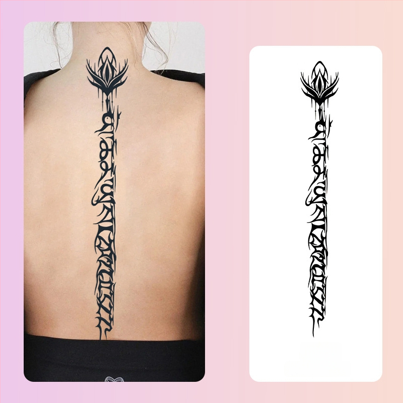 Selgroo taimsete tätoveeringute kleebised Ins Style magus ja vürtsikas tüdrukute mahl veekindel pikaajaline poolpüsiv simulatsioonitätoveering kõrgetasemeline meel