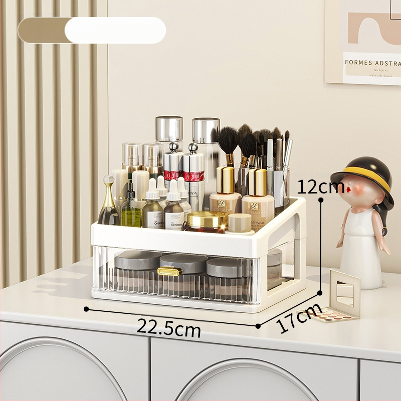 Lauaarvuti hoiukast kosmeetika hoiuriiul läbipaistev sahtliga kontorilaud kirjatarvete korraldamiskast