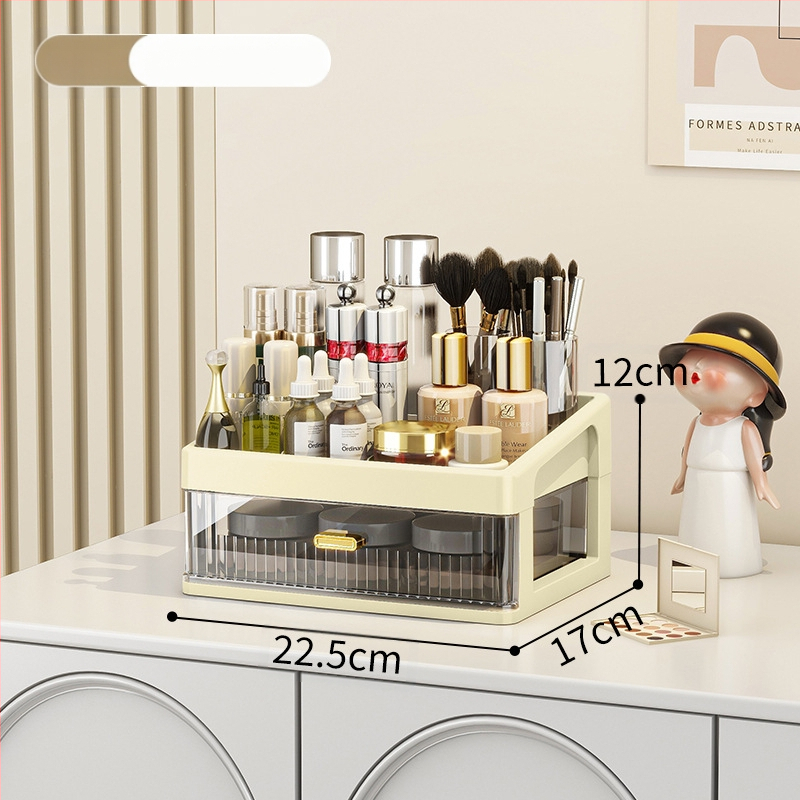 Lauaarvuti hoiukast kosmeetika hoiuriiul läbipaistev sahtliga kontorilaud kirjatarvete korraldamiskast