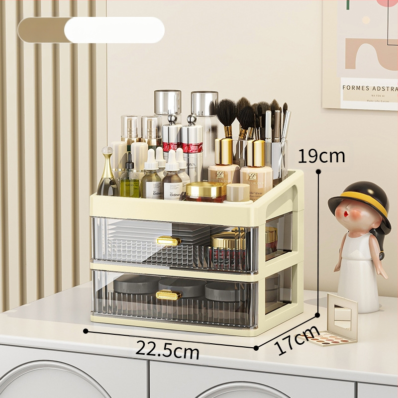 Lauaarvuti hoiukast kosmeetika hoiuriiul läbipaistev sahtliga kontorilaud kirjatarvete korraldamiskast