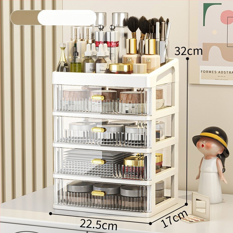 Lauaarvuti hoiukast kosmeetika hoiuriiul läbipaistev sahtliga kontorilaud kirjatarvete korraldamiskast