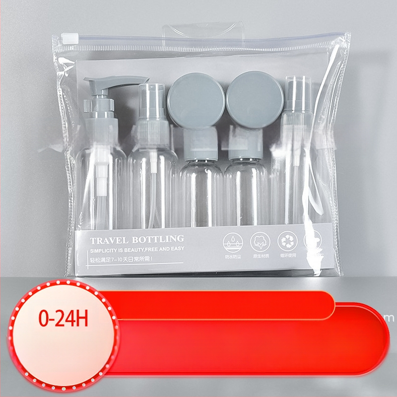 Reisipudelite komplekt läbipaistev kosmeetiline plastpudel 60ml kreemipudel kaasaskantav kreemipudel pihusti tühi pudel