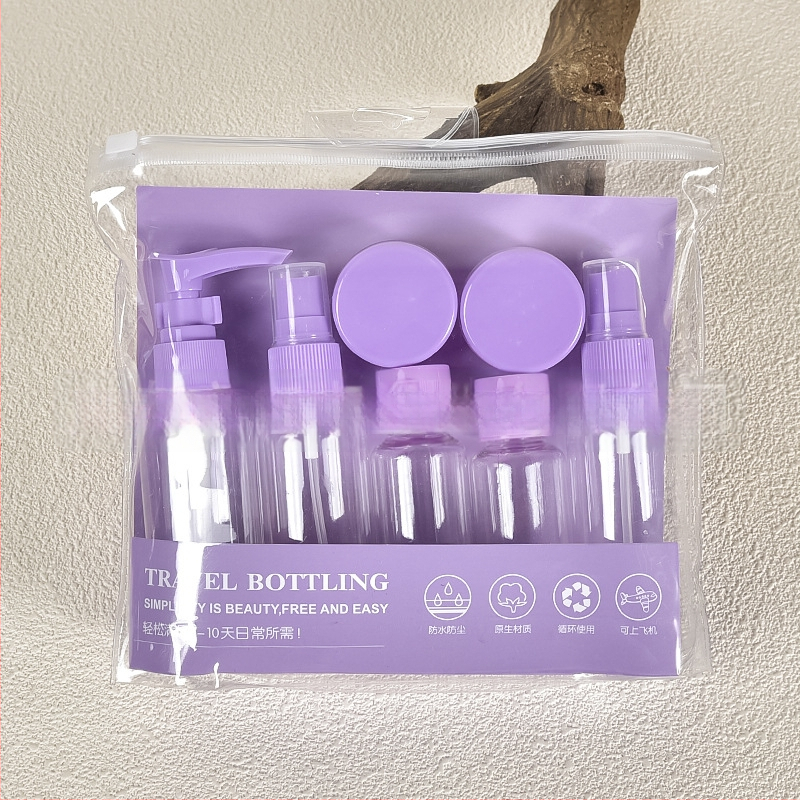 Reisipudelite komplekt läbipaistev kosmeetiline plastpudel 60ml kreemipudel kaasaskantav kreemipudel pihusti tühi pudel