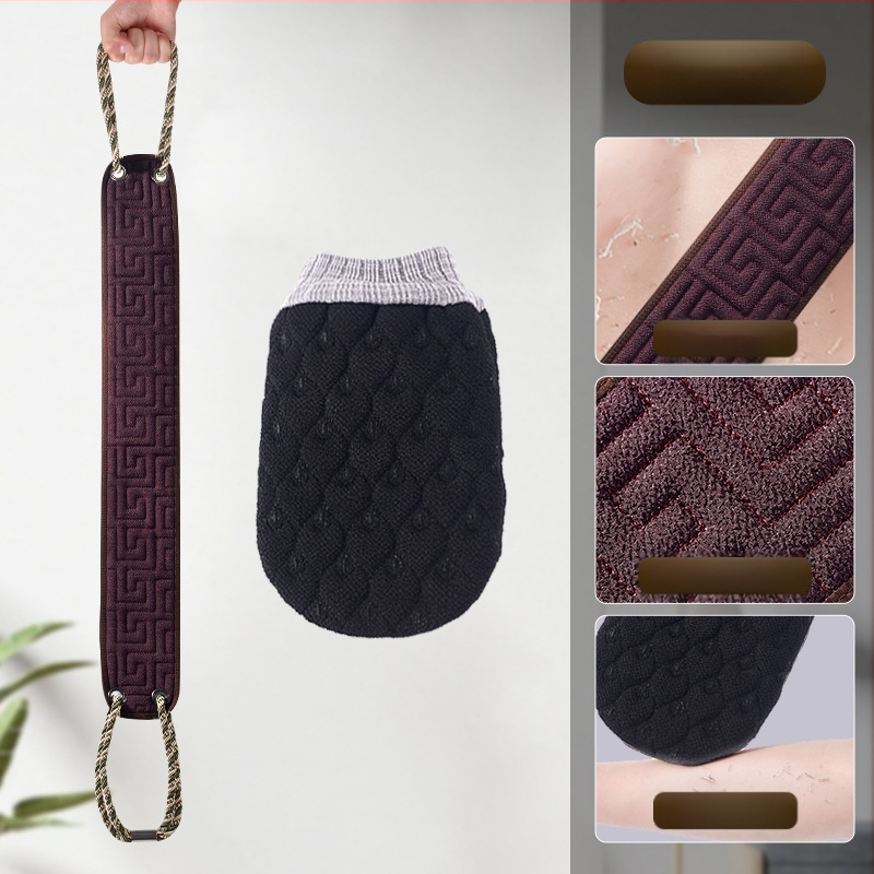 Meeste seljapuhastusrätik, koduseks kasutamiseks mõeldud mudavanni seljariba, tugev jämeda liivaga puhastuskinnas