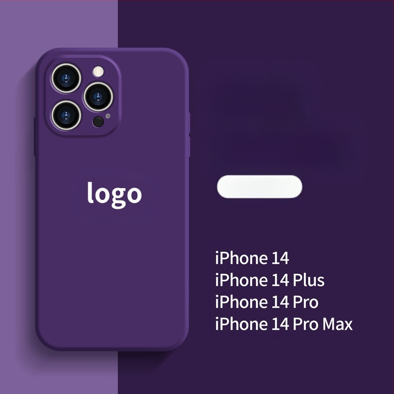 Piemērots Apple 17Promax Liquid tālruņa maciņam Iphone14Pro Straight Edge silikona 13" īpaši plānam universālam Xr maciņam