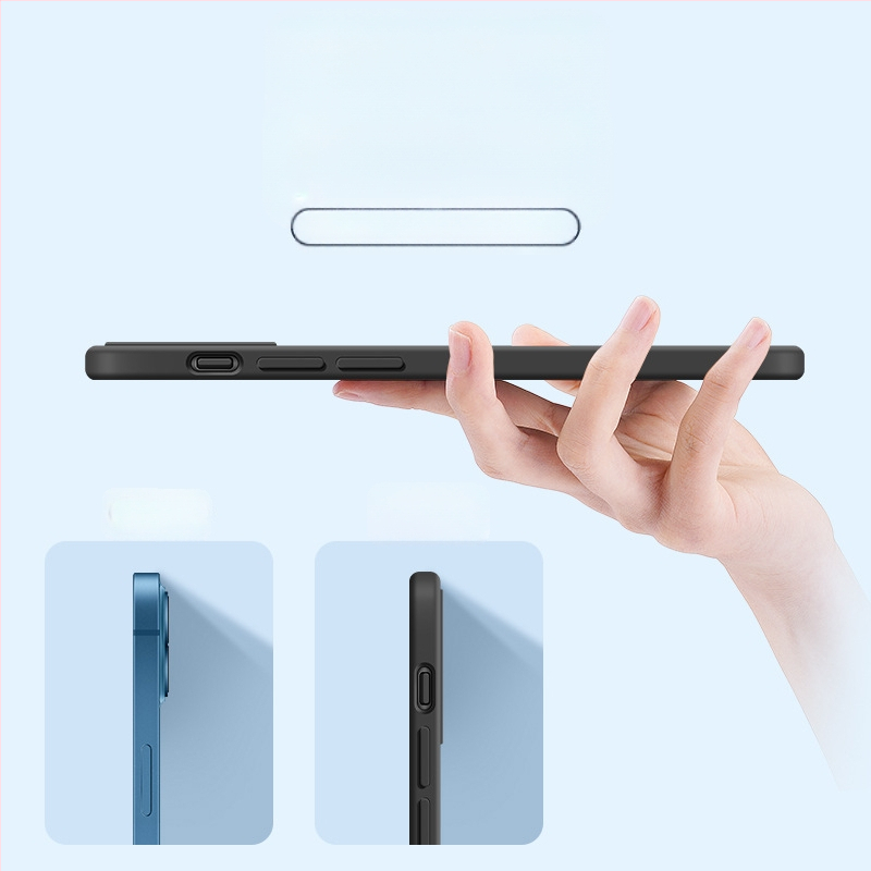 Piemērots Apple 17Promax Liquid tālruņa maciņam Iphone14Pro Straight Edge silikona 13" īpaši plānam universālam Xr maciņam