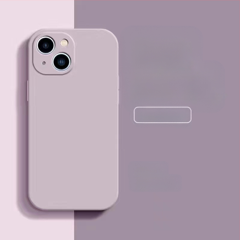 Piemērots Apple 17Promax Liquid tālruņa maciņam Iphone14Pro Straight Edge silikona 13" īpaši plānam universālam Xr maciņam